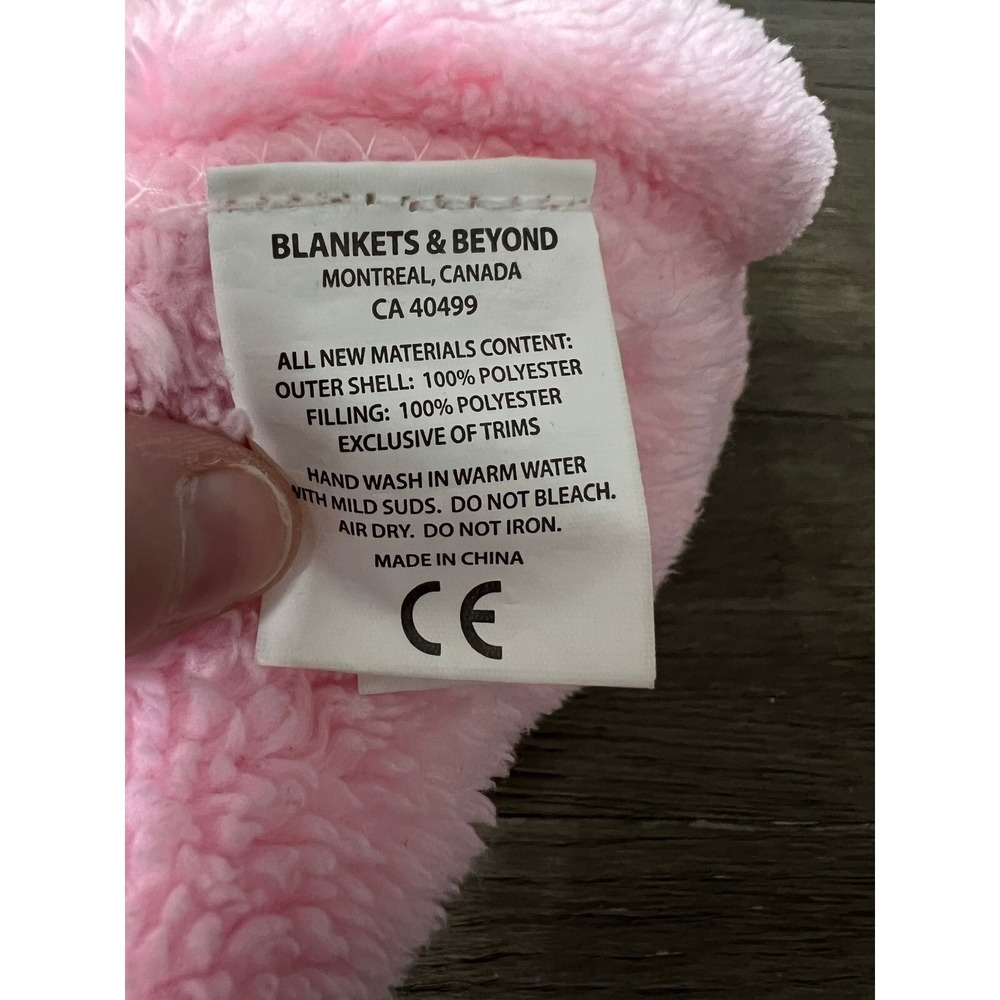 Blankets & Beyond Pink Plush Doll Lovey‎ Security Blanket Toy - Picture 6 of 6